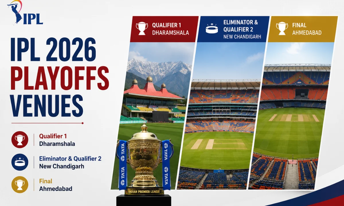 IPL 2026 Playoffs Venues: Qualifier 1 in Dharamshala, Eliminator and Qualifier 2 in New Chandigarh, Final in Ahmedabad – BCCI changed Bengaluru’s plan, why RCB fans are angry?