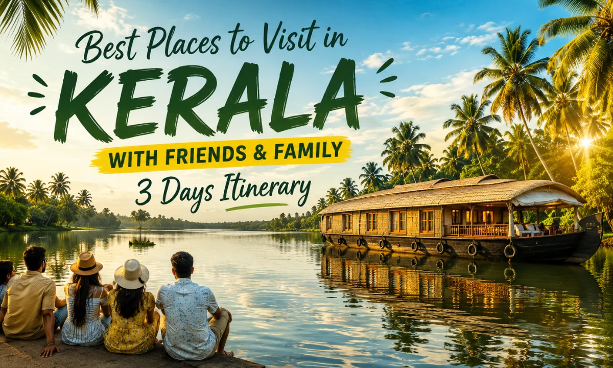 Best Places to Visit in Kerala with Friends & Family in 3 Days (2026 Guide)